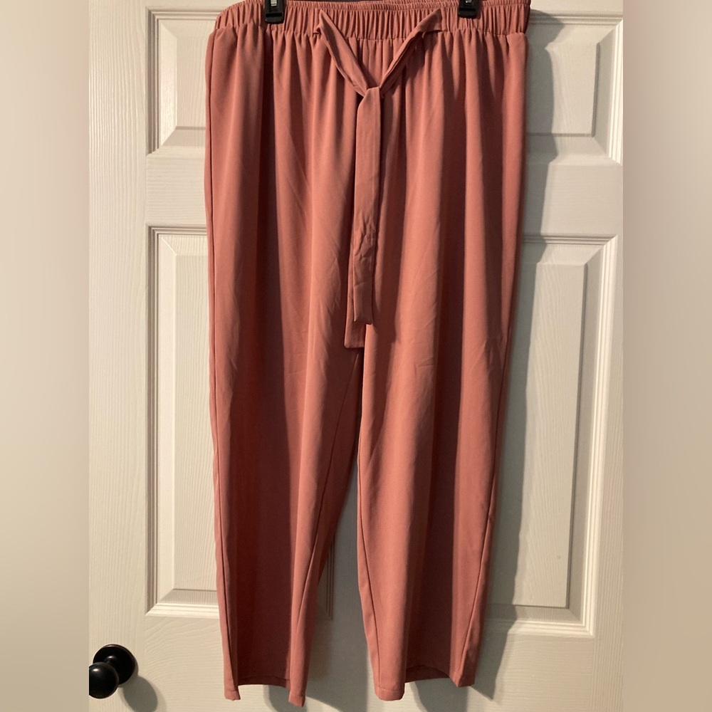 Women’s Pink Pants Elastic Waist